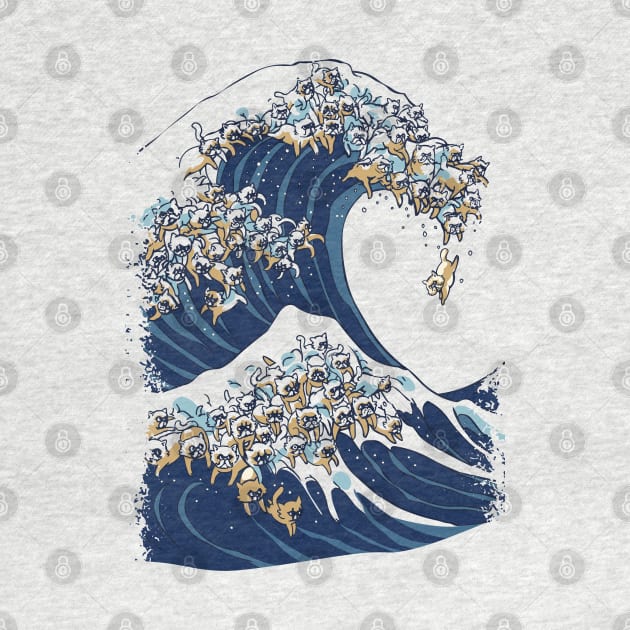 The Great wave of Cat by huebucket